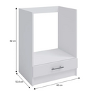 alsószekrény, fehér, FABIANA S - 60KU