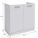 alsószekrény, fehér, FABIANA S - 80ZL