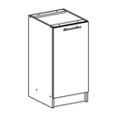 alsószekrény, tölgy sonoma/fehér, jobbos, FABIANA S - 40