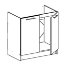 alsószekrény, tölgy sonoma/fehér, FABIANA S - 80ZL