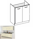 Alsó mosogató szekrény, magas fényű bézs, PRADO 80 ZL 2F BB