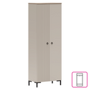 Szekrény, szürkésbarna Taupe/silverjack tölgy, DOMCA 2D