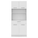 Négyajtós szekrény, fehér, DOMIS NEW