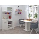 Négyajtós szekrény, fehér, DOMIS NEW