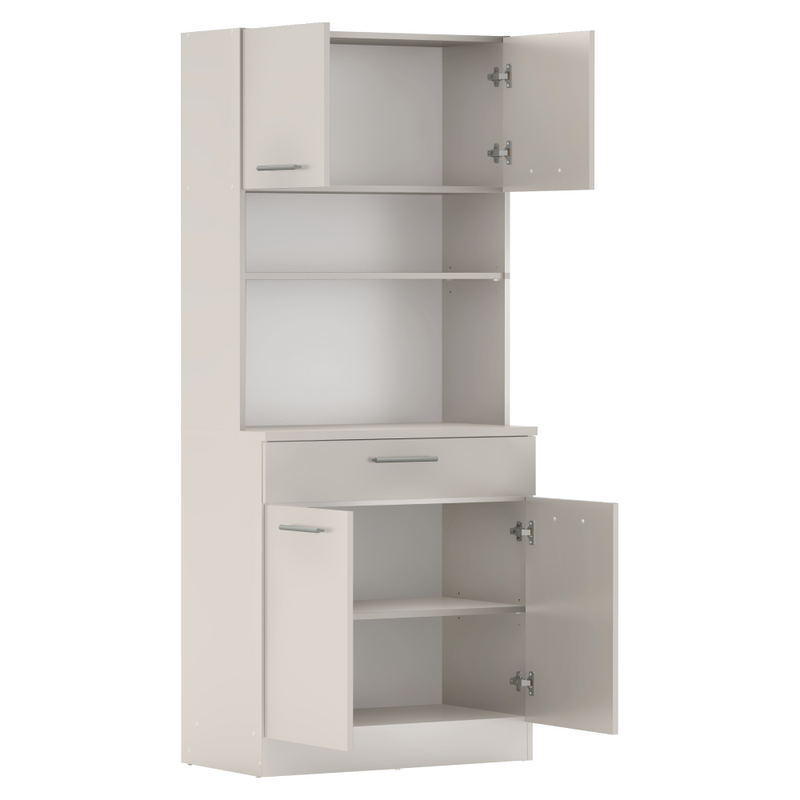 Négyajtós szekrény, kasmír, DOMIS NEW