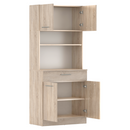 Négyajtós szekrény, sonoma tölgy, DOMIS NEW