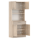 Négyajtós szekrény, sonoma tölgy, DOMIS NEW