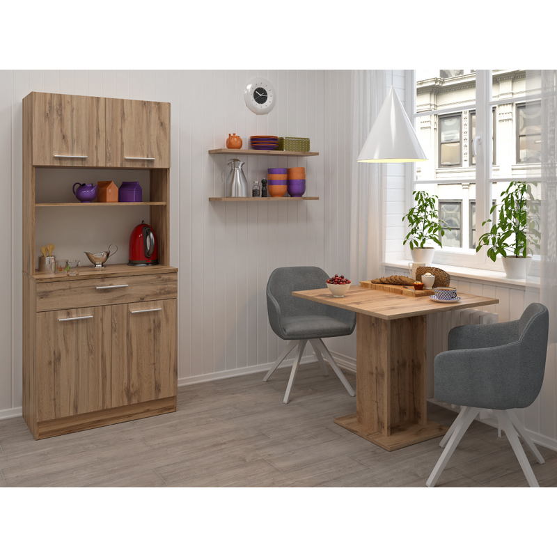 Négyajtós szekrény, wotan tölgy, DOMIS NEW