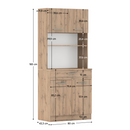 Négyajtós szekrény, wotan tölgy, DOMIS NEW
