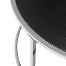 2 darabos dohányzóasztal szett, ezüst/fekete, DONOVAN 2 NEW