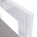 Kerti rakásolható szék, fehér acél/világosszürke, DORIO