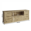 TV asztal 2D1S/180, navarra tölgy, DORSI