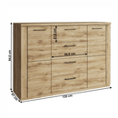 Komód 2D4S, navarra tölgy, DORSI