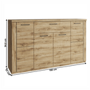 Komód 4D1S, navarra tölgy, DORSI