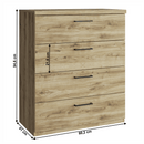 Komód 4S, navarra tölgy, DORSI