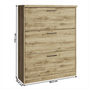 Cipősszekrény 3K, navarra tölgy, DORSI