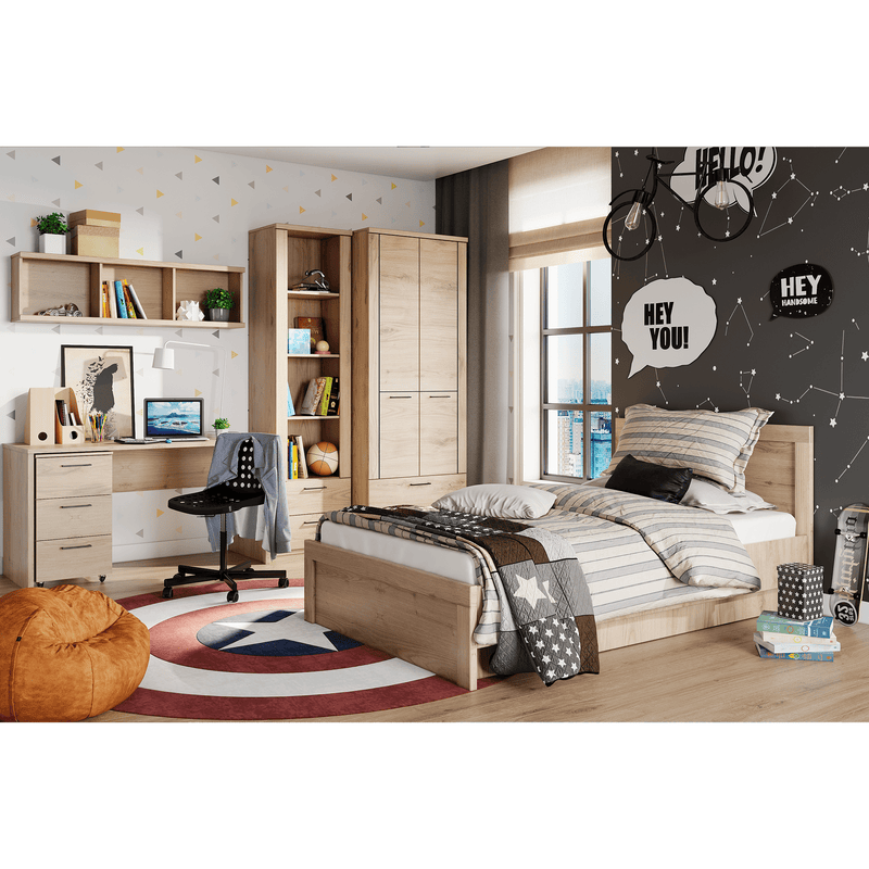 Számítógépasztal 140, navarra tölgy, DORSI