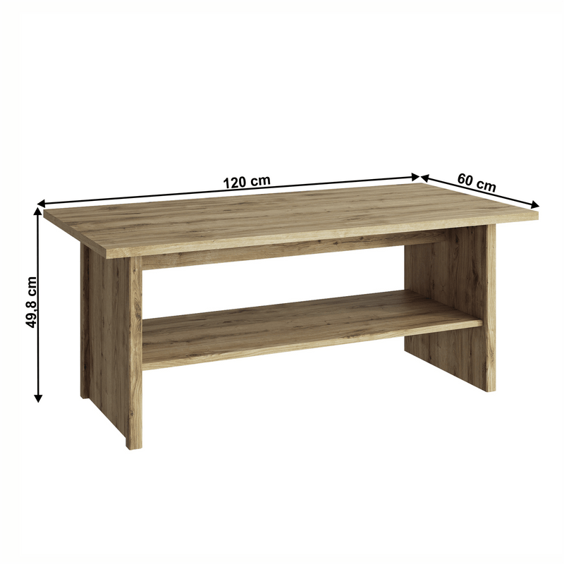 Dohányzóasztal 120, navarra tölgy, DORSI