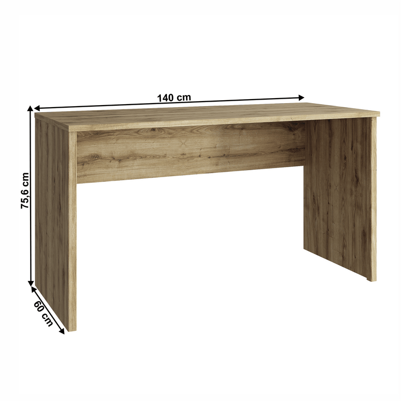 Számítógépasztal 140, navarra tölgy, DORSI