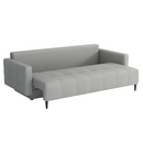 Kihúzható kanapé, világosszürke, DORY