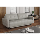 Kihúzható kanapé, világosszürke, DORY