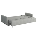 Kihúzható kanapé, világosszürke, DORY