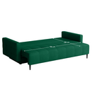Kihúzható kanapé, zöld, DORY