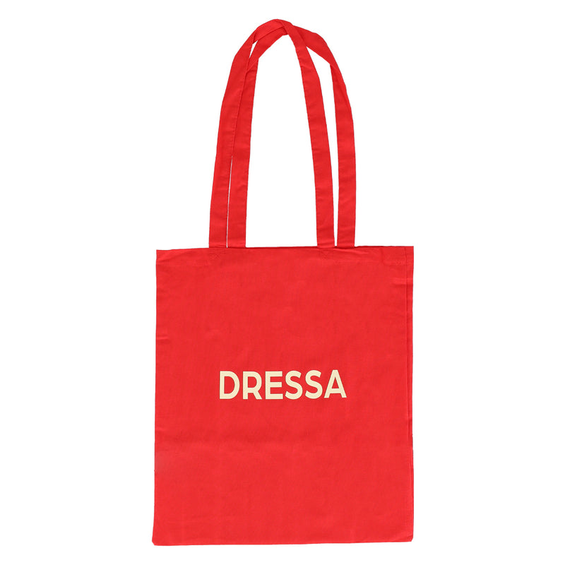 Dressa Shopping Bag pamutvászon bevásárló táska - piros