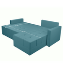 Univerzális ülőgarnitúra, petrolkék, DUAN ROH