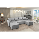 Univerzális ülőgarnitúra, szürke, DUAN U UNI