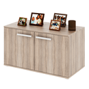 Alacsony szekrény 2-ajtós, DTD laminált, tölgy sonoma, DUNAJ TYP7