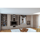 Alacsony szekrény 2-ajtós, DTD laminált, tölgy sonoma, DUNAJ TYP7