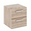 Alacsony szekrény 2 fiókkal keskeny, DTD laminált, tölgy sonoma, DUNAJ  TYP9