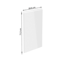 Előlap mosogatógépre, fehér extra magasfényű HG, 59,6x71,3, AURORA