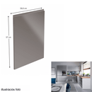 Előlap mosogatógéphez, fehér/szürke extra magasfényű HG, 59,6x57, AURORA