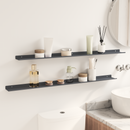 vidaXL Lebegő polc 2 pcs Antracit 100 x 9 x 2,5 cm Acél