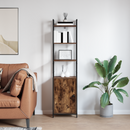 vidaXL Könyvespolc Füstölt tölgy 40 x 24 x 161 cm Faanyag