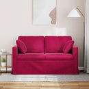 vidaXL Kanapé Bordó 138 x 78 x 80 cm Bársony