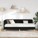 vidaXL Sarokágy keret Fekete 80 x 200 cm szövet