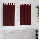 vidaXL Sötétítő függönyök 2 pcs Bordó 140 x 140 cm Bársony