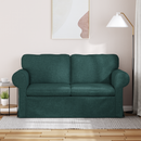 vidaXL Kanapé Sötétzöld 155 x 82 x 80 cm szövet