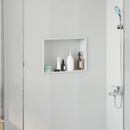 vidaXL Zuhany Niche Fehér 45 x 30 x 9,5 cm Rozsdamentes acél