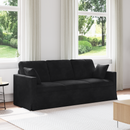 vidaXL Kanapé Fekete 198 x 78 x 80 cm Bársony