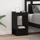 vidaXL Végasztal 2 pcs Fekete tölgy 30 x 30 x 56 cm Faanyag