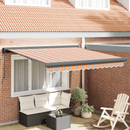 vidaXL Behúzható napellenző Sokszínű 300 x 250 cm Vászon és Alumínium