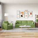 vidaXL Kanapé Szett 2 pcs Világos zöld 228 x 78 x 80 cm Bársony