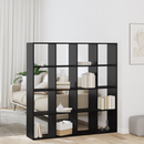 vidaXL Könyvespolc Fekete tölgy 137,5 x 29 x 137,5 cm Faanyag