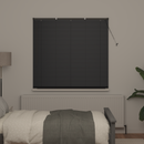 vidaXL Zsalugáter Redőnyök Fekete 175 x 145 cm Alumínium