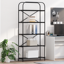 vidaXL Könyvespolc Fekete tölgy 80 x 30 x 183 cm Faanyag