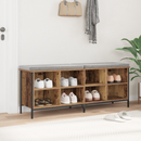 vidaXL Cipőszekrény Öreg fa 131 x 35 x 50 cm Műszaki fa és vas